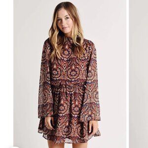 Cupcakes and Cashmere tieback orange dress size S